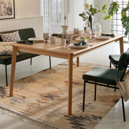 Pully 6-10 Seater Extending Dining Table in Oak Veneer - thumbnail 3