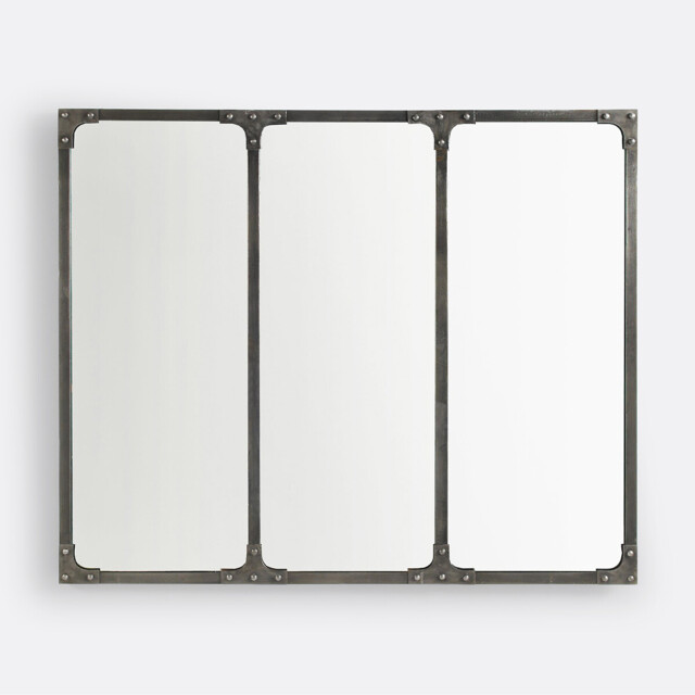 Lenaig Industrial Metal Mirror 120x100cm - image 1
