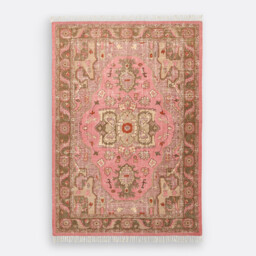 Floris Cotton Vintage Rug with Fringed Finish - thumbnail 2