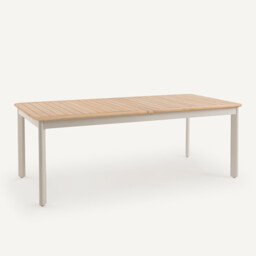 Isabbo Teak & Aluminium Extendable Garden Table (Seats 8-12) - thumbnail 3