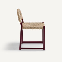 Lyla Chair in Lacquered Solid Oak and Straw - thumbnail 4