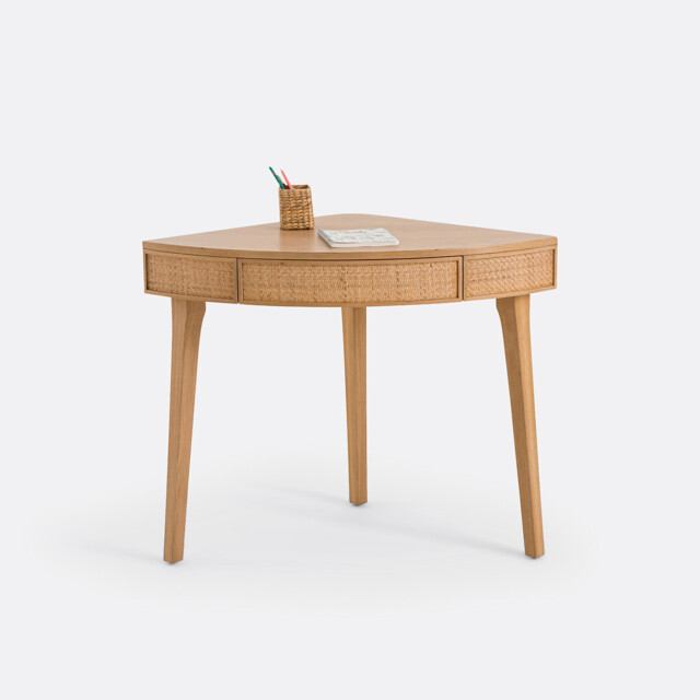 Achilde Corner Console Desk with Drawer - image 1