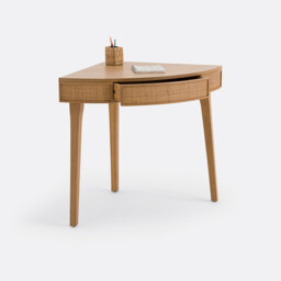 Achilde Corner Console Desk with Drawer - thumbnail 4