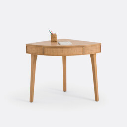 Achilde Corner Console Desk with Drawer - thumbnail 1