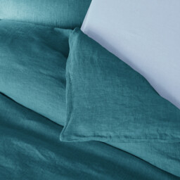 Linot Plain 100% Washed Linen Duvet Cover - thumbnail 2