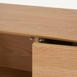 Archivita Cabinet in Oak Veneer W110 X D35cm - thumbnail 4