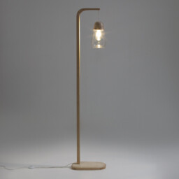 Nasoa Wood & Glass Floor Lamp - thumbnail 4