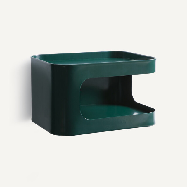 Sandoval Steel Wall-Mounted Bedside Table with 1 Compartment - image 1