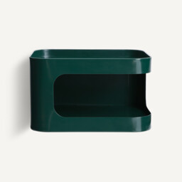 Sandoval Steel Wall-Mounted Bedside Table with 1 Compartment - thumbnail 3