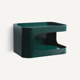 Sandoval Steel Wall-Mounted Bedside Table with 1 Compartment