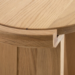 Tibet Solid Oak Stool / Side Table - thumbnail 4