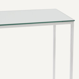 Mahaut Chrome-Plated Metal Mirrored Console Table - thumbnail 4