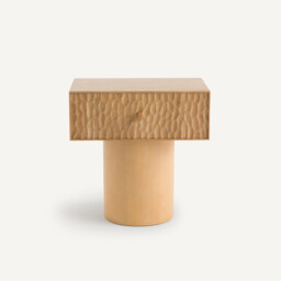 Mason Bedside Table in Solid Oak and Oak Veneer - thumbnail 3