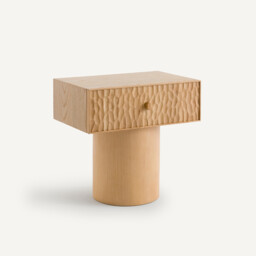 Mason Bedside Table in Solid Oak and Oak Veneer