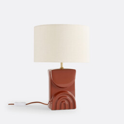 Topia Ceramic & Linen Table Lamp - thumbnail 1