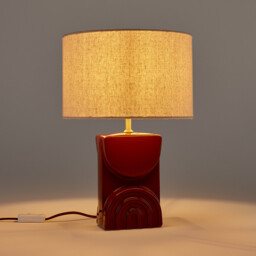 Topia Ceramic & Linen Table Lamp - thumbnail 3