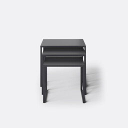 Set of 3 Miva Metal and Steel Nesting Tables - thumbnail 3