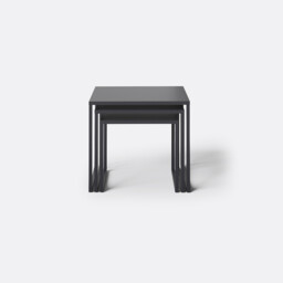 Set of 3 Miva Metal and Steel Nesting Tables - thumbnail 2