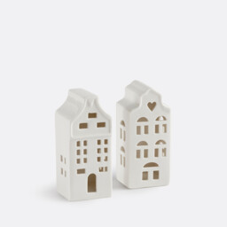 Set of 2 Caspar Porcelain Houses