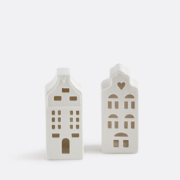 Set of 2 Caspar Porcelain Houses - thumbnail 4