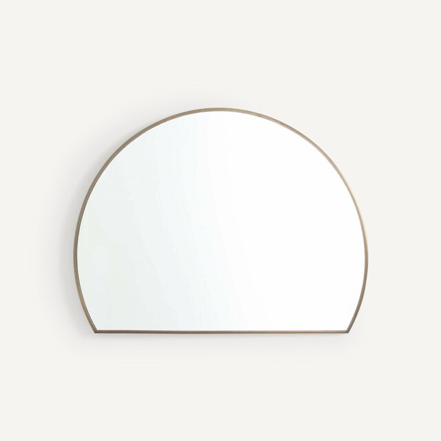 Caligone 60cm High Metal Semicircle Mirror - image 1