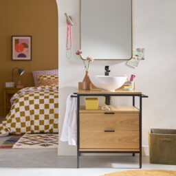 Iodus Rectangular Iron Mirror, Width 60cm X Height 90cm - thumbnail 2