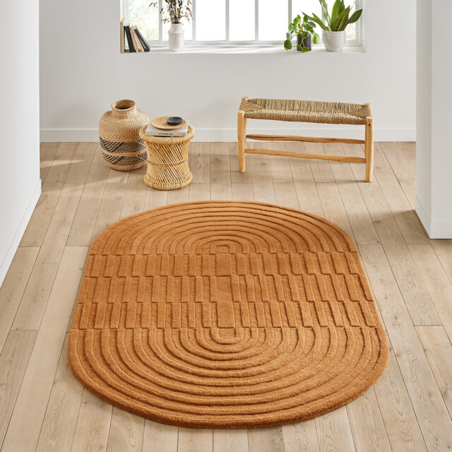 Malko Oval Wool Rug - image 1