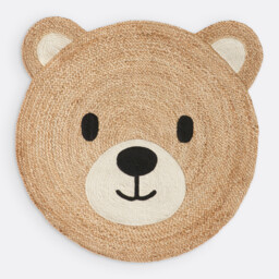 Osora Bear's Head Jute Rug - thumbnail 4