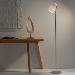 Fosca Metal & Glass Floor Lamp