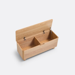 Piero Bench/Storage Box in Oak and Veneer - thumbnail 4