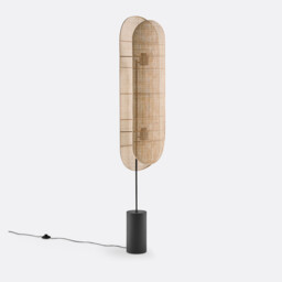 Lola Metal & Cane Wall Lamp - thumbnail 1