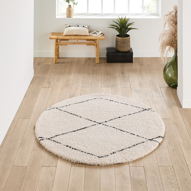Fatouh Round Berber-Style Rug - image 1