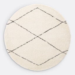 Fatouh Round Berber-Style Rug - thumbnail 2