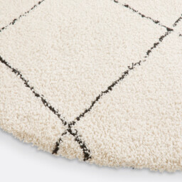 Fatouh Round Berber-Style Rug - thumbnail 3