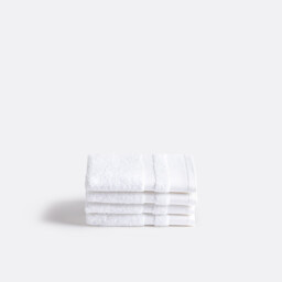 Kheops Face Towels in Egyptian Cotton 600g/m2 in Set of 4 - thumbnail 1
