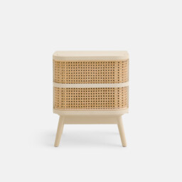 Laora Rattan Cane Bedside Table with 1 Drawer - thumbnail 3