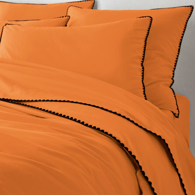 Merida Embroidered Washed Cotton Duvet Cover - image 1