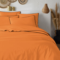 Merida Embroidered Washed Cotton Duvet Cover - thumbnail 3