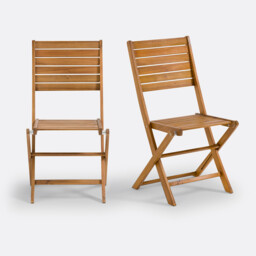 Set of 2 Napli Acacia Garden Chairs