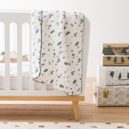 Dino Pop Cotton Muslin Baby Blanket - thumbnail 1