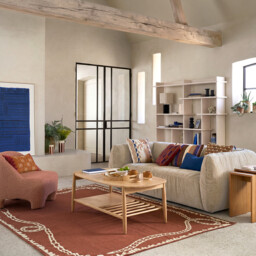 Jucca Solid Oak 80cm Wide Two-Tier Coffee Table - thumbnail 2