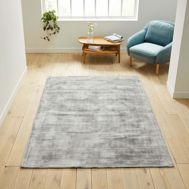 Izri 100% Lyocell™ Rug, Hand-Crafted, Aged Effect - image 1