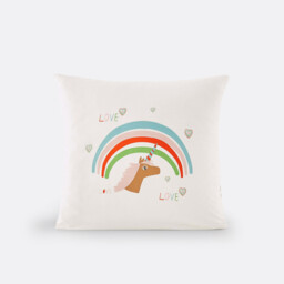 Licorne Pillowcase in Unicorn Print Organic Cotton - thumbnail 1