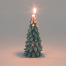 Caspar H16.5cm Fir Tree Wax Candle - thumbnail 3