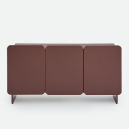 Cesco Matt-Lacquered 3-Door Sideboard - thumbnail 3