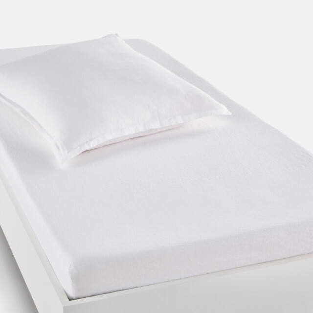 Linot 30cm High Washed Linen Child's Fitted Sheet - image 1