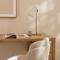 Fosca Fluted Opaline Lamp - thumbnail 4
