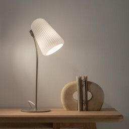 Fosca Fluted Opaline Lamp