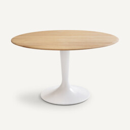 Hisia 130cm Diameter Solid Oak Round Tabletop - thumbnail 2