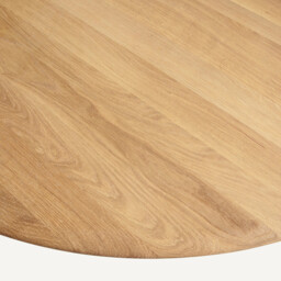 Hisia 130cm Diameter Solid Oak Round Tabletop - thumbnail 4